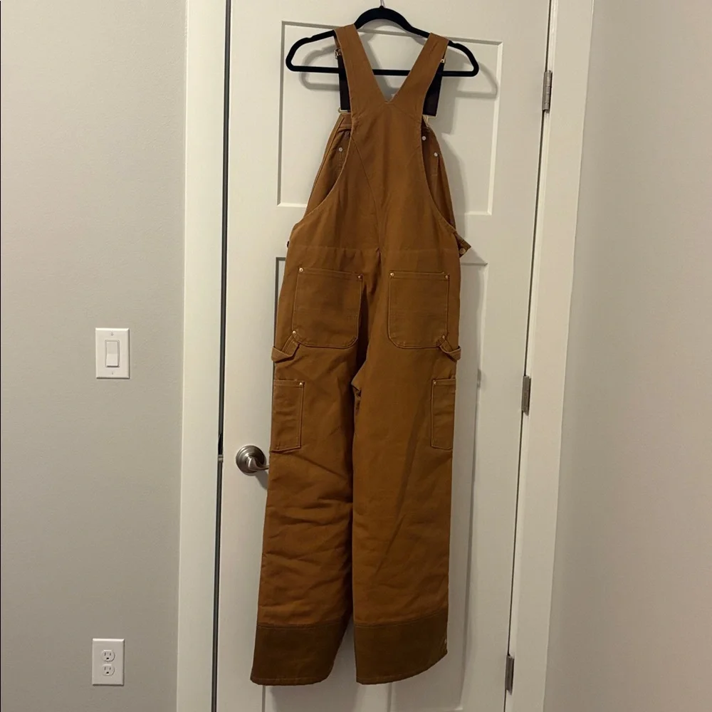 Carhartt Quilt Lined Insulated Bibs - Picture 6 of 7